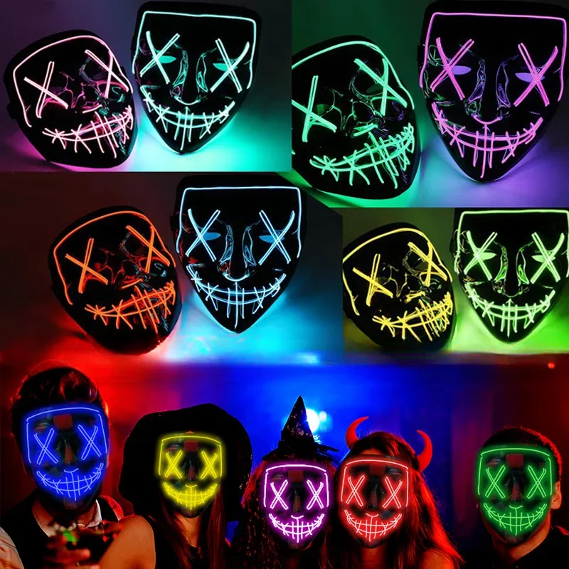 Party Masks Wireless Bar Music Festival Neon Purification Glow in the dark Cosplay