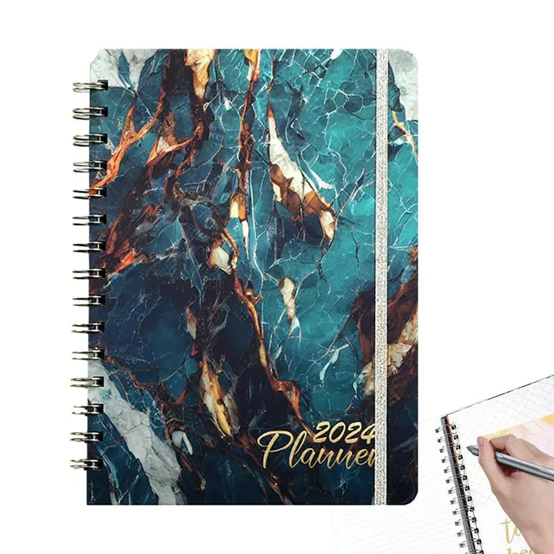 

Business Planner Agenda 2024 Spiral Daily Notepad Impermeable Color Planning Tool For Homework Travel Work And Offices