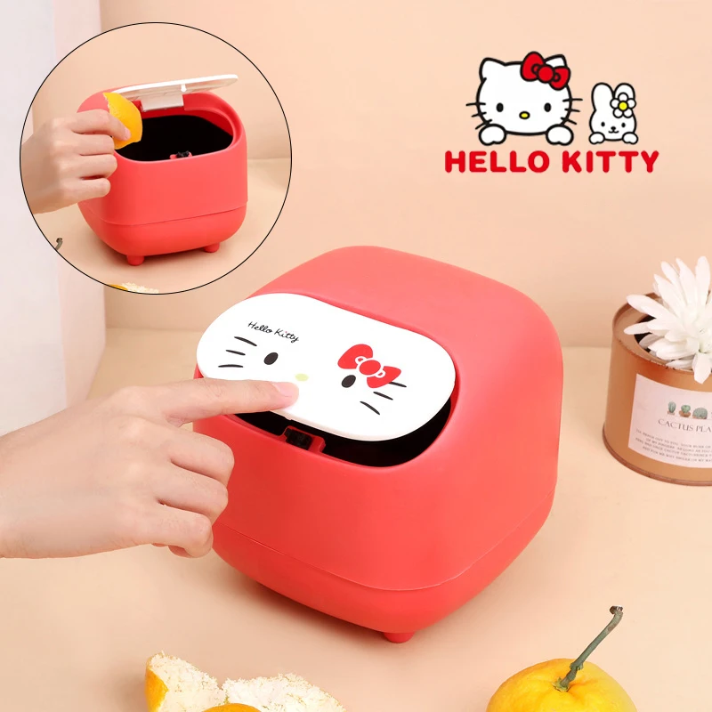 Hello-Kitty-Mini-Trash-Bin-Cartoon-Desktop-Garbage-Basket-Home-Office