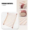 Sauna Backrest, Wooden Sauna Backrest, Ergonomic S-Shaped Backrest, Suitable for Sauna Recovery, Health and Relaxation XY 5