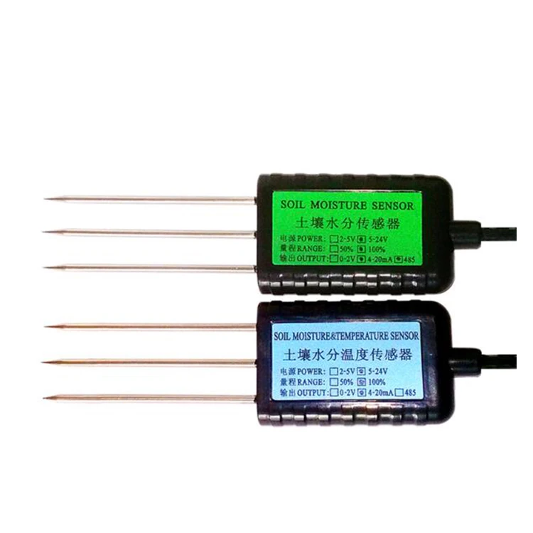 UART RS485 SDI12 Zigbee FDR 식물 토양 온도 습도 EC 염도 프로브 센서 스마트 농업용