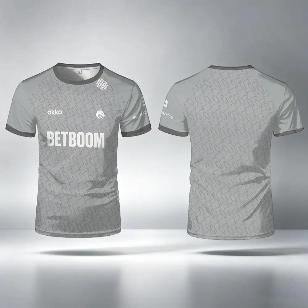 2026 Neues E-Sport-Team Spirit Dota2 Trikot Spieler Tägliche Trainingsuniform Sommer Sport Freizeit Atmungsaktives Schnelltrocknendes T-Shirt
