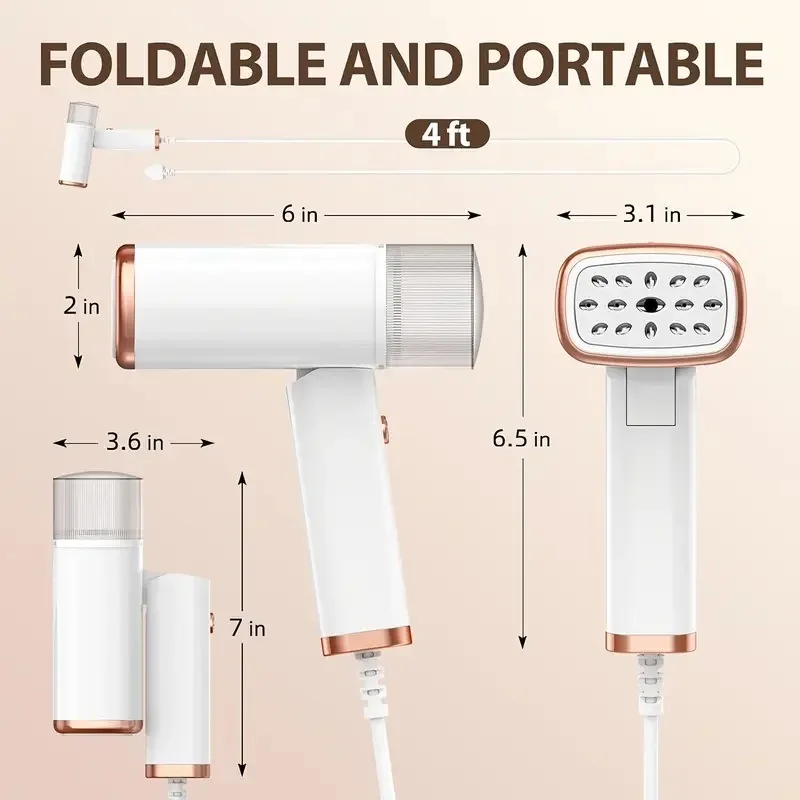 ESUPER يده مكواة البخار 1000 واط للطي الملابس الصغ...