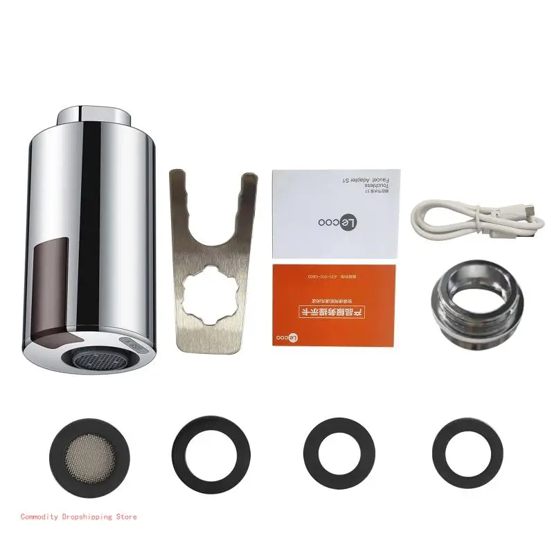 

Интеллектуальный бесконтактный смеситель, инфракрасный датчик, адаптер для раковины, экономия воды, автоматические смесители,