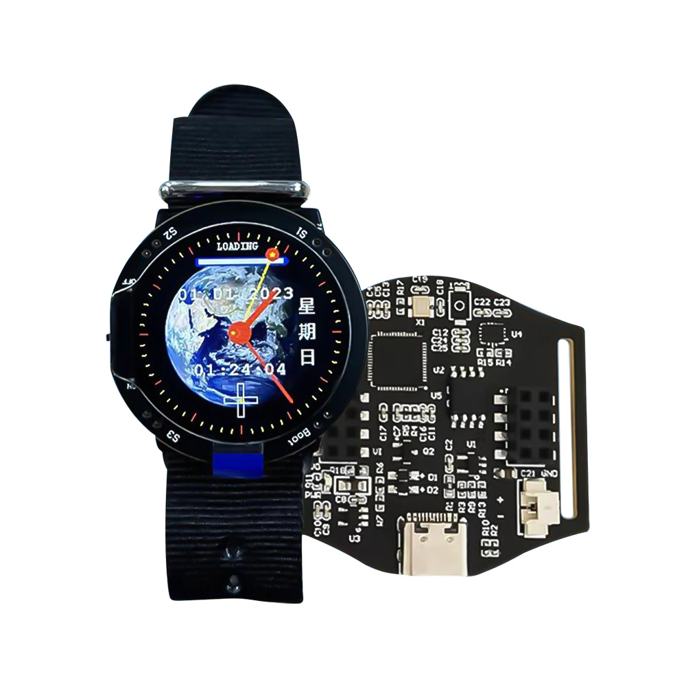 

RP2040 Development Board 1.28-inch Round Watch Development Board TFT Display 240x240 IPS Support 602030 Lithium Battery