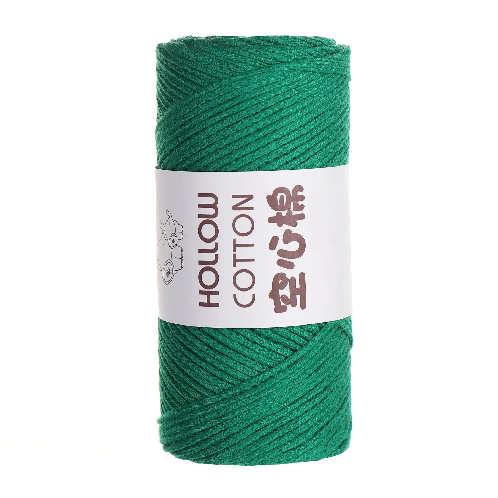 Round Strand Hollow Cotton 2mm Medium Thick Thread Cotton Hemp Handmade 150g Hand Woven DIY Crochet Hat Beach Bag Material 5