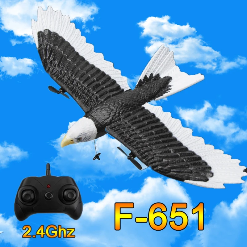 Wingspan Eagle Aircraft RC Plane Fighter Radio Control Remote Control Hobby Glider Airplane Foam Boys Toys for Children