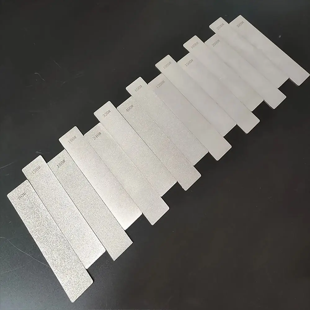 1 Stück 80–3000 Körnung Diamant-Schleifstreifen Schleifmittel 150 x 20 mm Schärfplatte Emery galvanisierte Polierscheibe – Detail 4