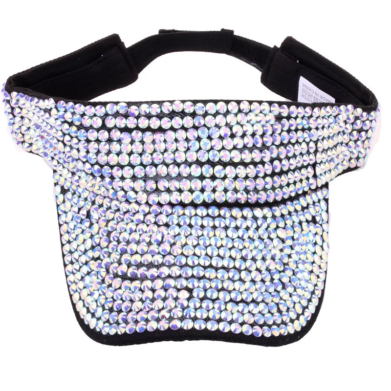 Frauen Strass Hohl Top Hut Casual Sonnenblende Sommer Frühling Mode Vielseitige Diamant-eingebettet Personalisierte Baseball Kappe – Detail 4