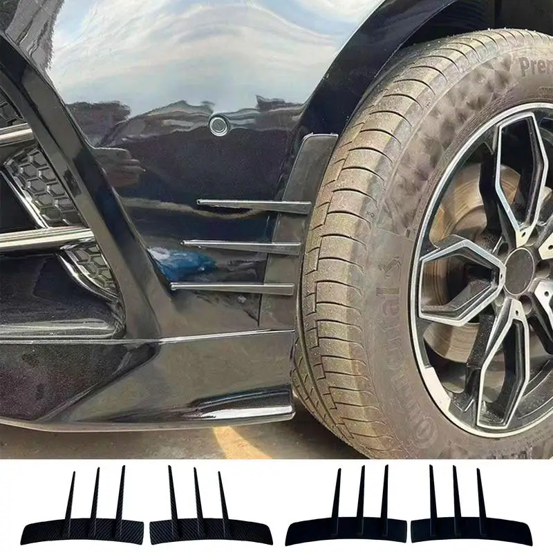 

Car Front Fender Car Fender Side Wind Wing Flaps Splash Guards Rear Wheel Double Sided Strong Tape Automative Accessories