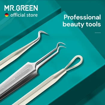 MR.GREEN Acne Remover Needles Blackhead Removal Pimple Comedone Extractor Set Blemish Zit Face Skin Care Cleaner Removal Tools 1