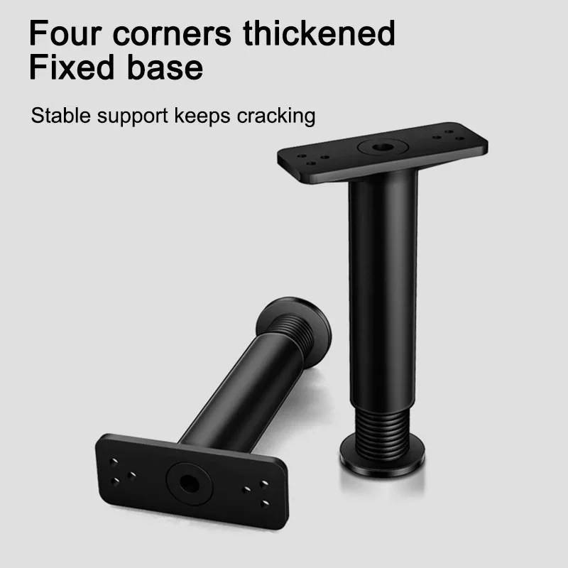 Description Picture 4 of itemBlack Telescopic Adjustable Sofa Table Legs Furniture Heightening Bracket TV Cabinet Bed Support Bottom Load Bearing Bracket
