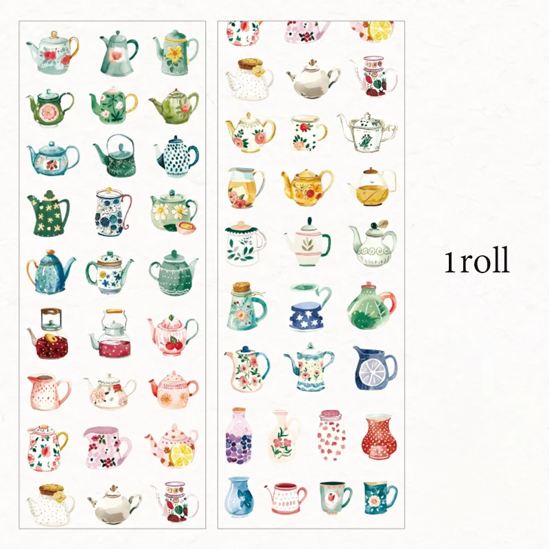 Mr.Paper Kawaii Little Everyday Series Gestanztes Klebeband, Journaling, Schreibwaren, Scrapbooking, Klebeband, Aufkleber, Kinder, Geschenke für Studenten – Detail 8