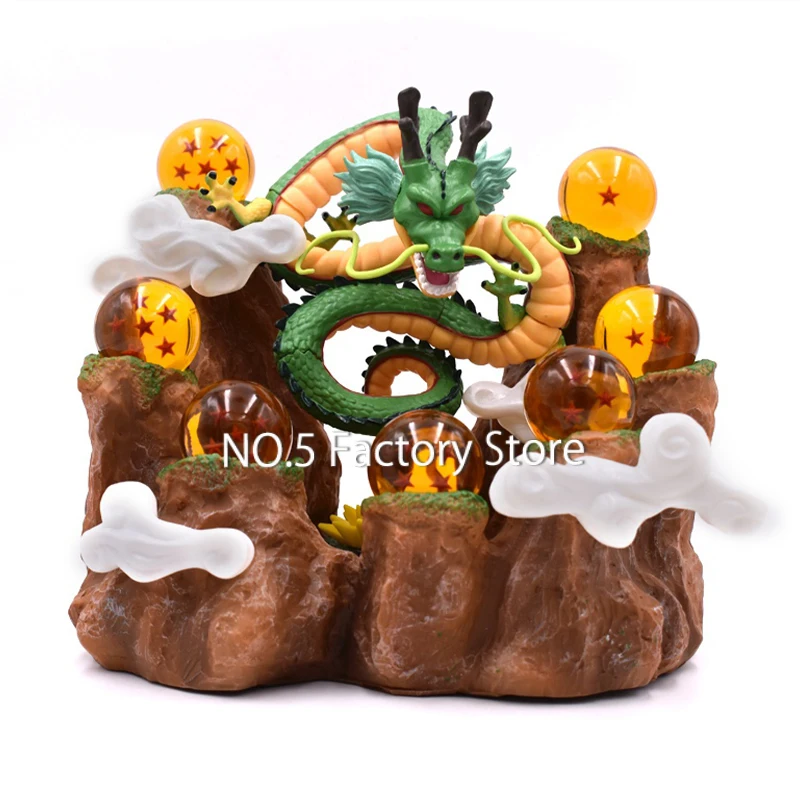 ドラゴンボールZのアクションフィギュア,PVCの神龍ポルンガと7つの星