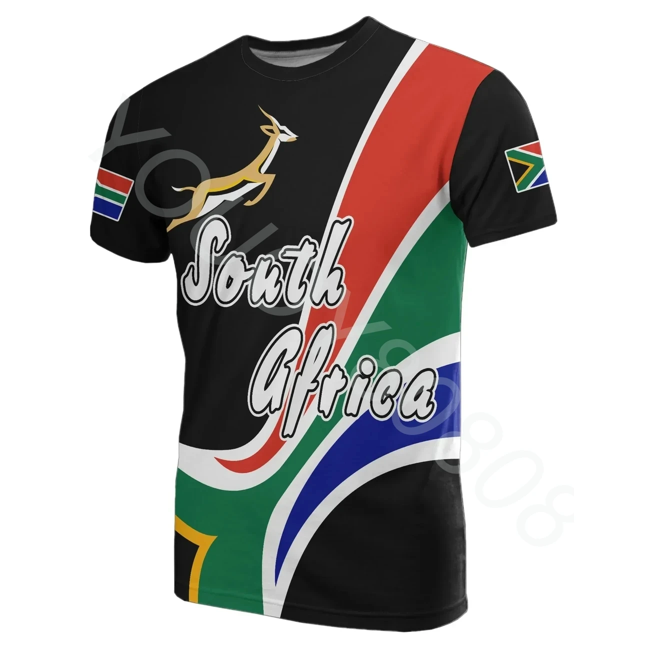 NewAfricaTshirtSouthAfricanSpringbokTshirtOtisstyleprint