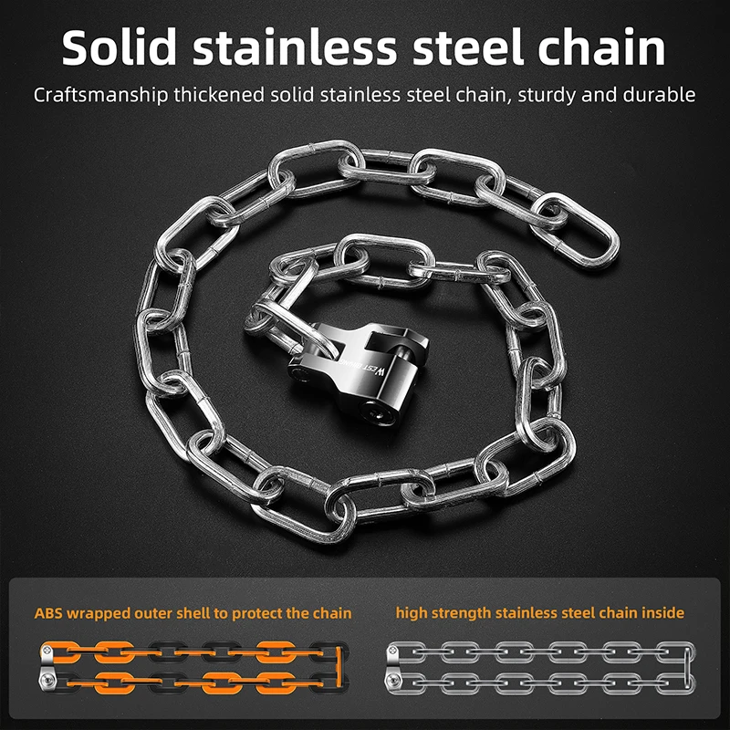 Heavy Sturdy Stainless Steel Motorcycle Bike Biker Chain Bracelet