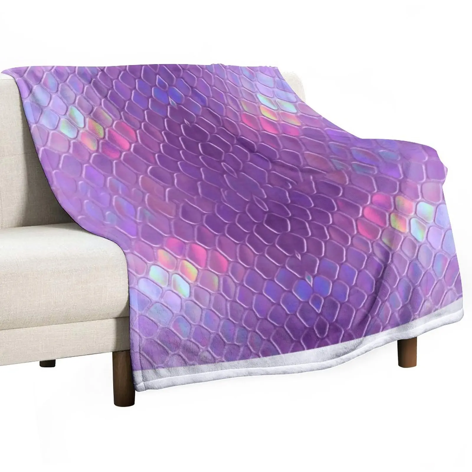 

Holographic snake Throw Blanket Luxury Brand Blanket Cute Blanket Multi-Purpose Bed covers
