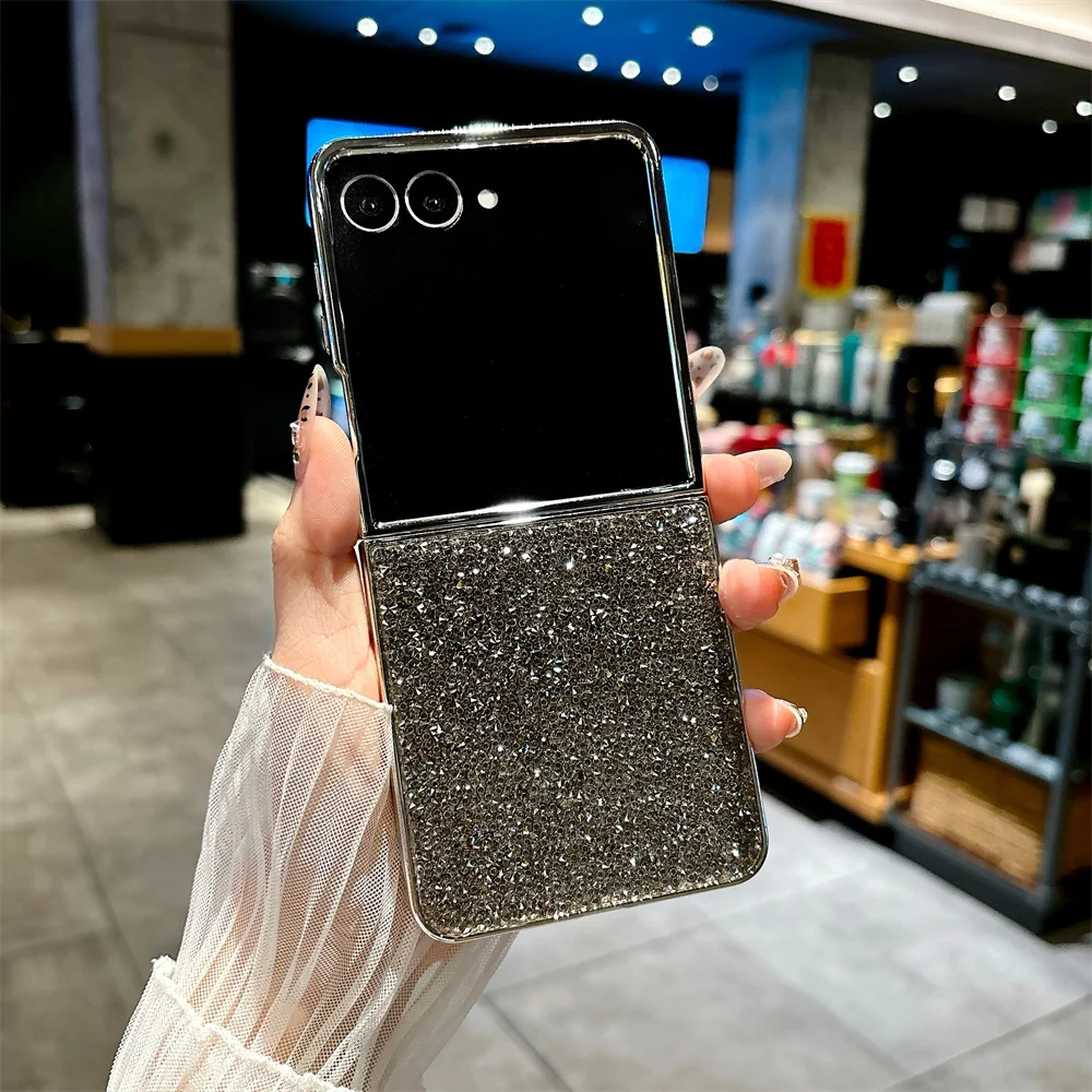 Luxurious Glitter Crystal Rhinestone Plating Hard Phone Case