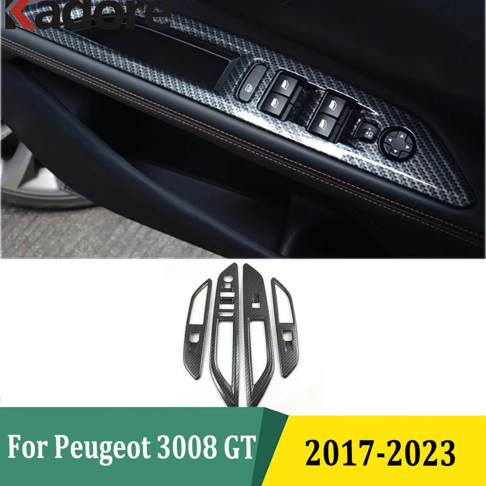 4 stuks Auto Instaplijsten Protector Strips, voor Peugeot 3008 II GT 2016-2021 Rvs Auto Drempel Kick Platen Pedaal Auto Body Styling Decoratie Accessoire