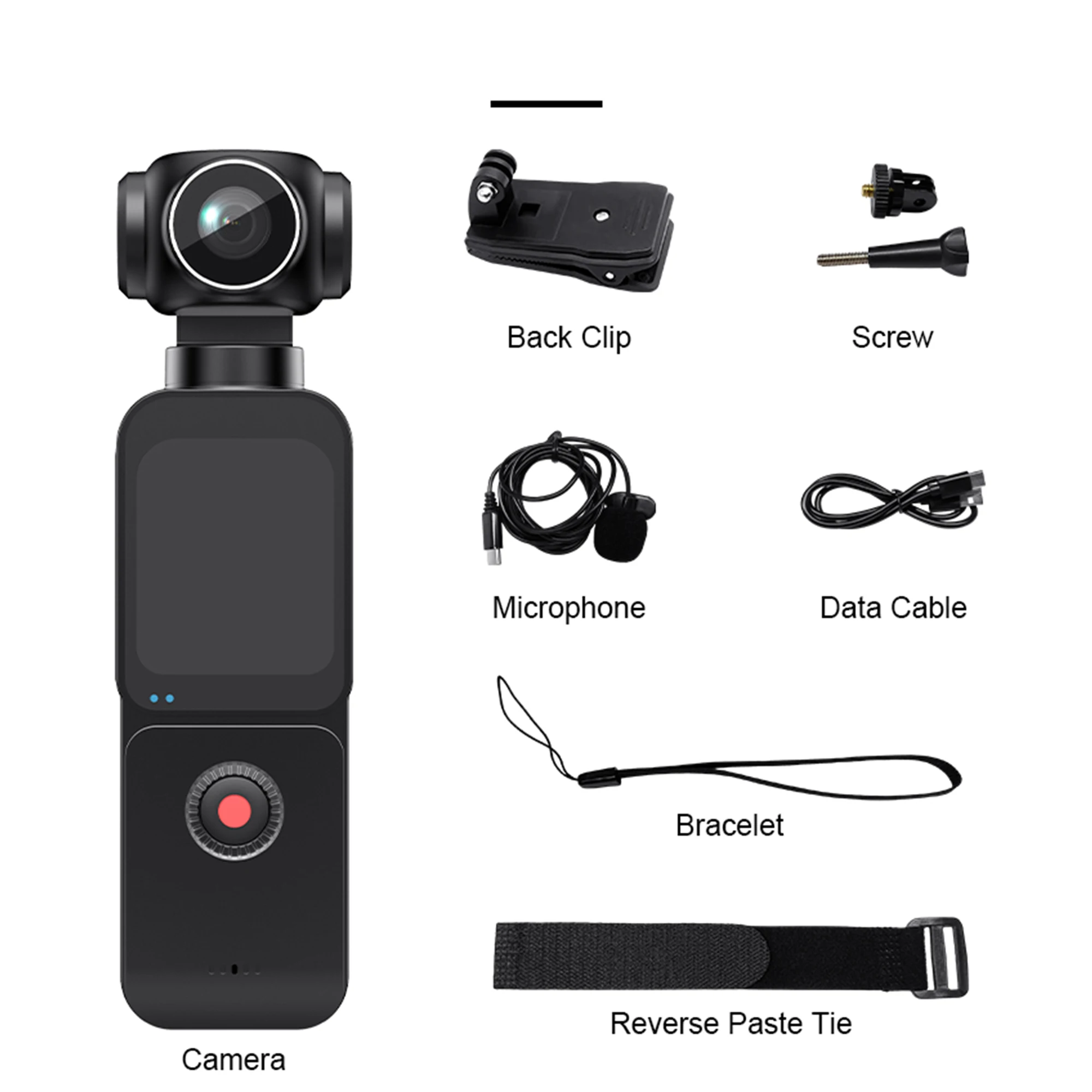 5K Ultra HD Pocket Action Camera 270° Rotatable Vlog Wifi Sports Camera ...