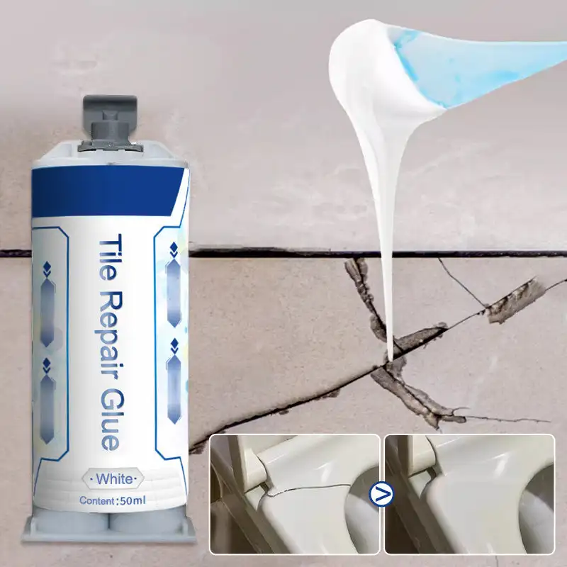 Tile Repair Ab Glue Kit, For Metal And Ceramic Crack Sealing And