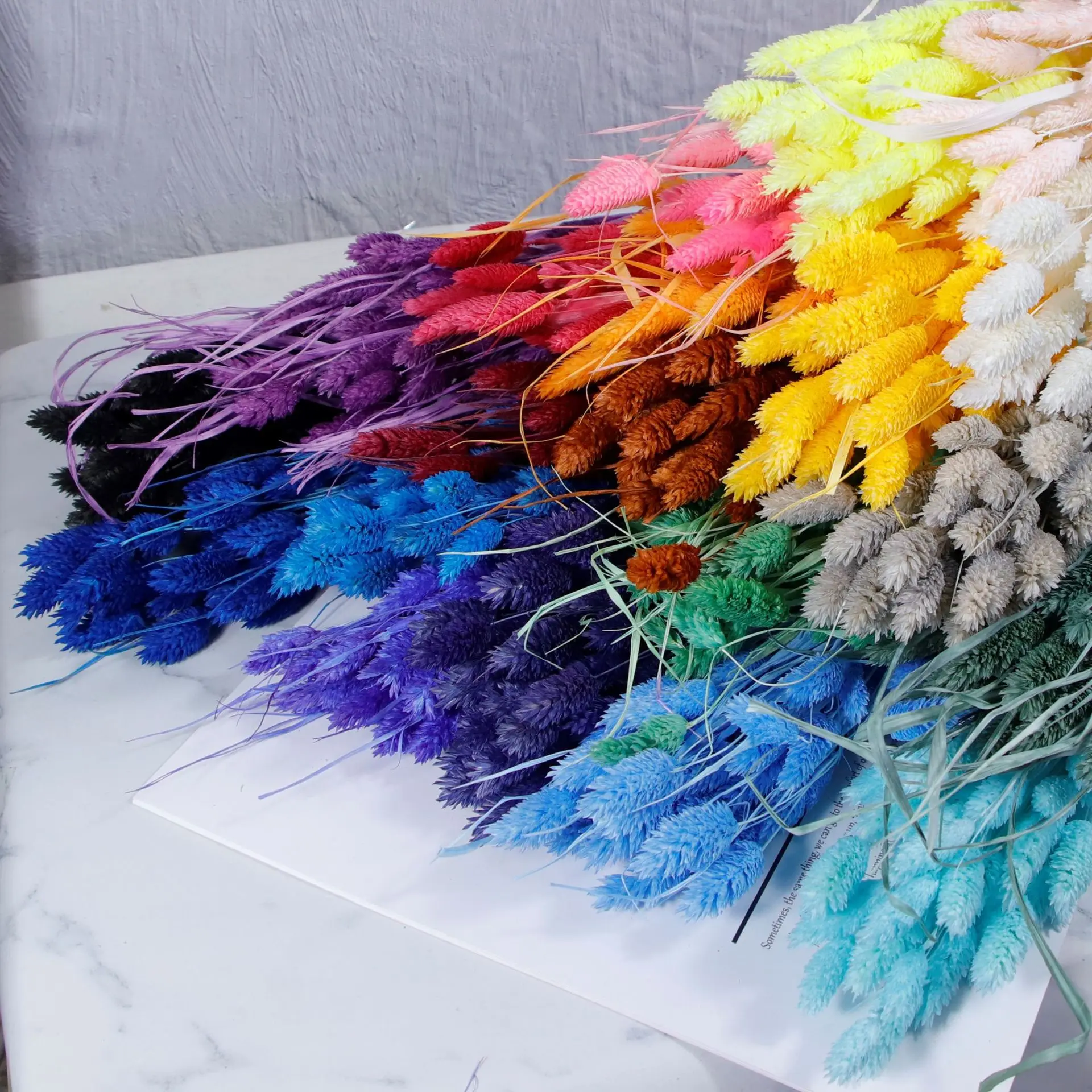 

10 шт./30 шт., настоящий букет цветочных горшков, декоративный сушеный драгоценный камень, букет цветов из травы, искусственные цветы, Осенние украшения