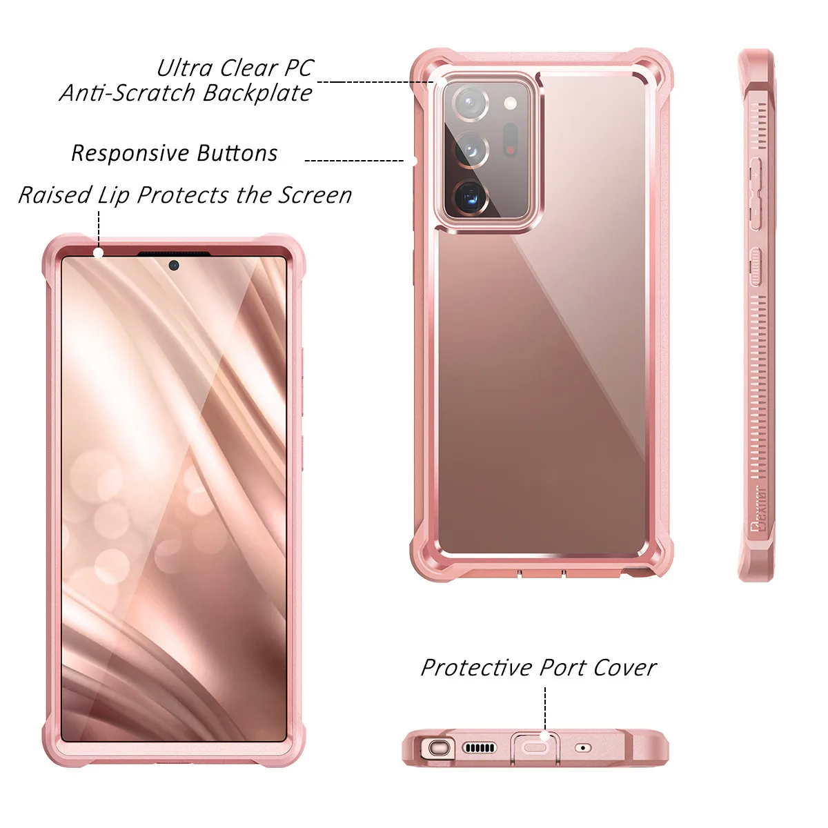 For Samsung Galaxy Note 20 Ultra case Electroplated Full Body