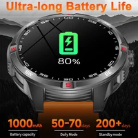 T-Rex 3 Military 1000mAh Battery Smart Watch Adult Men Compass Bluetooth Call AMOLED Screen Heart Rate Waterproof SmartWatches - Image 2