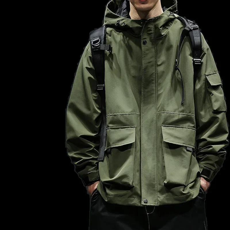 M65 Inverno Verde Militare Moda Caldo Parka Con Cappuccio Solido Spesso Utensili Giacca Imbottita Kpop Cappotto Uomo Abbigliamento Harajuku Top Maschi