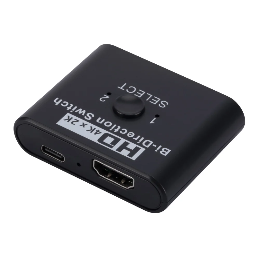 

HD Multimedia Interface Switch 4k 60hz Splitter ABS Bidirectional Switcher 2 In 1 Out/1 In 2 Out HD Hub For Computers Monitor