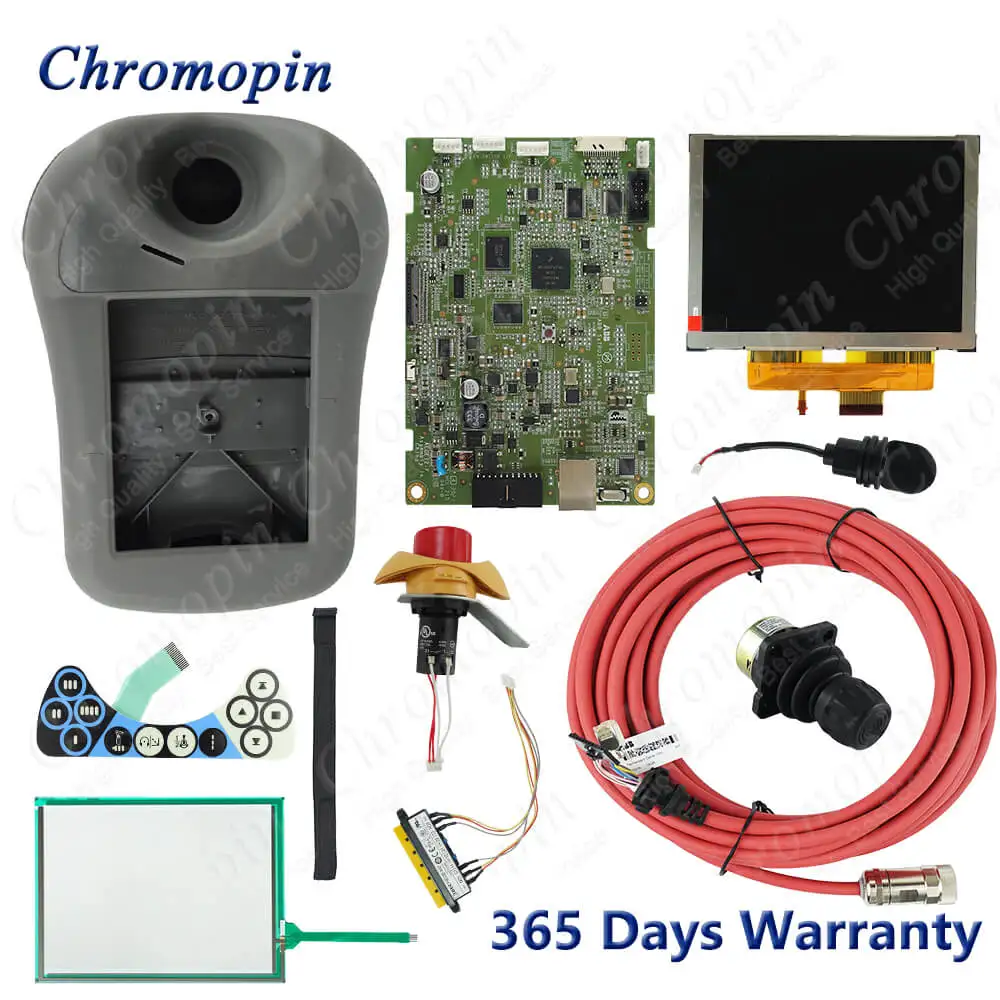 Kit for A-B-B IRC5 3HAC028357-001 3HAC028357-027 DSQC679 Touchscreen Keypad LCD Case Joystick E-STOP 10m Cable Swtich