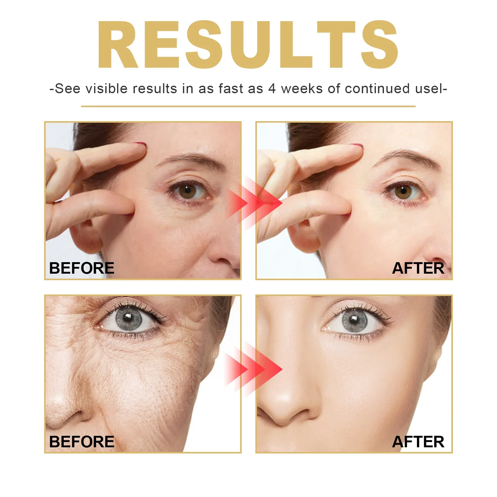 EELHOE Anti-Wrinkle Facial Serum Firming Face Lift Anti Aging Fade Fine Line Moisturizing Skin Nourish Pore Shrinking Serum 30ml 6