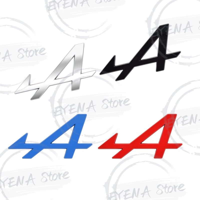 Car Rear Trunk Emblem Metal Badge Stickers For A Letter Megane 2 3 4 5 Duster Espace Logan Clio RS Laguna 2 Captur Grille car badge sticker