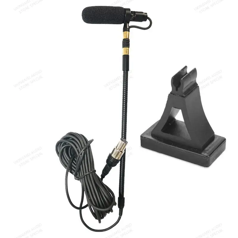 Musical Instrument Condenser Microphone for Piano with Flexible Micro-Gooseneck Accordion Playing Pickup with Magnetic attractio 