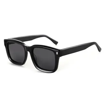 ZENOTTIC 2026 Classic Design Polarized Sunglasses Unisex Handmade Acetate Thick Frame Sun Glasses Male Trend Square Shades