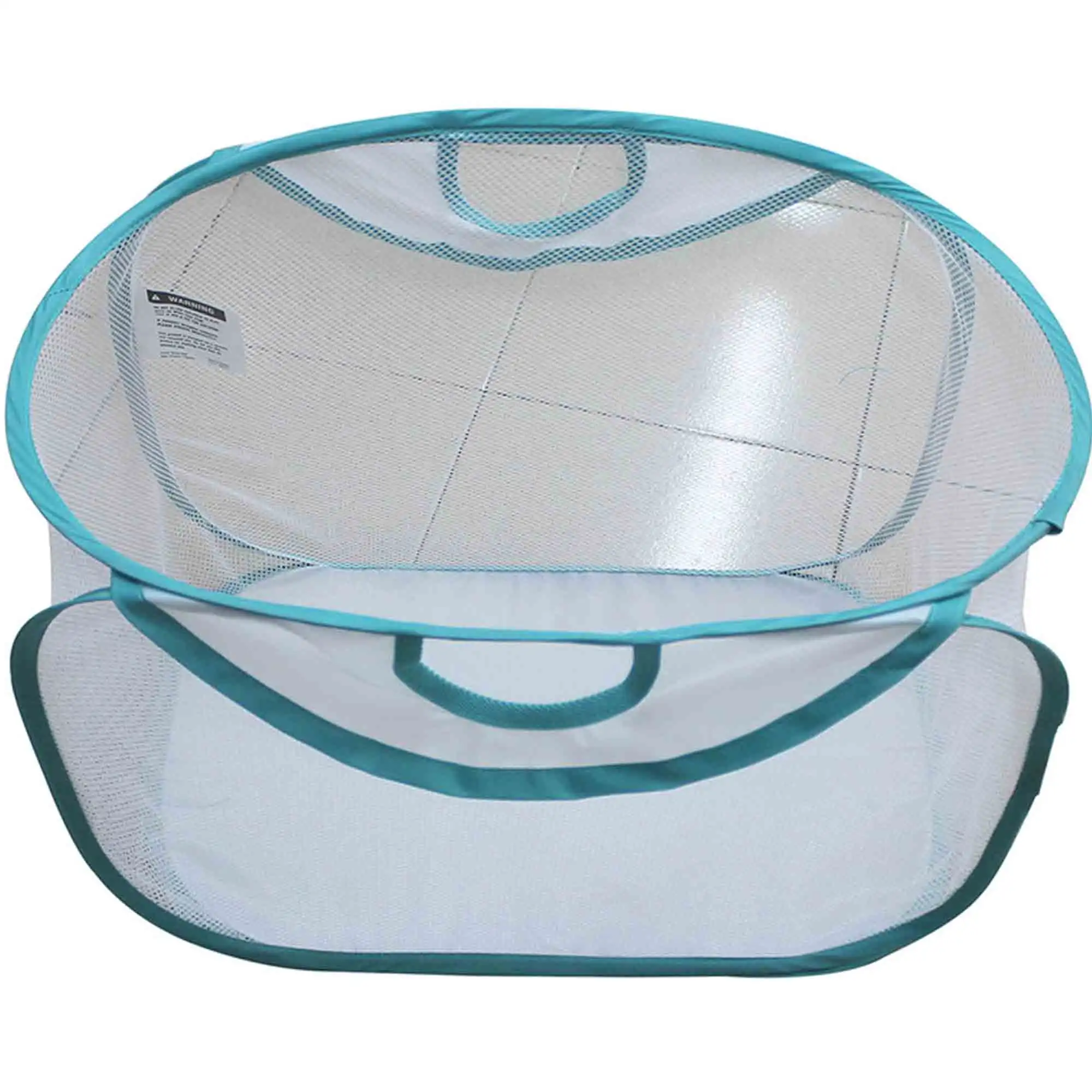 (4 pack) White Mesh Pop-up Laundry Basket, 21" x 13" x 15.5" 3