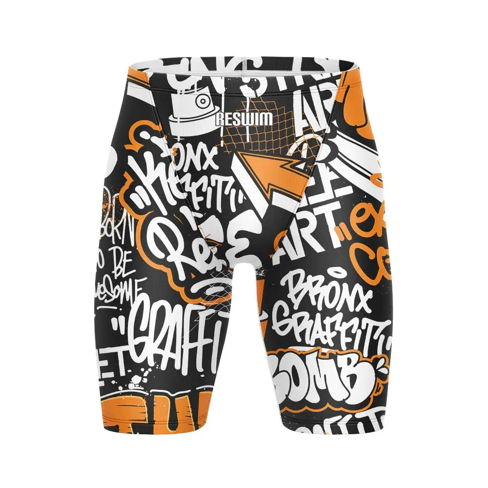 Summer Men's Swimming Trunks Training Jammer Swimwear Beach Tights Shorts Swimming Pool Pants Swimsuit Sports Surf Shorts Trunks