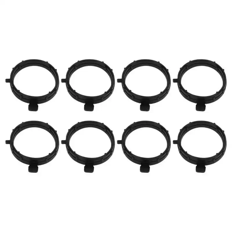 8pcs Valve Cover Spark Plug Gasket Rubber Black 94810593702 Replacement