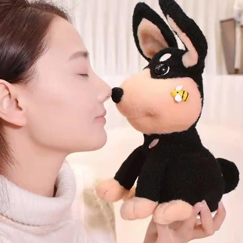 

Electric Dog Toy Cute Bee Puppy Plushies Electric Singing Barking Tail-wagging Toy Birthday Gift for Kids Soothe Companion