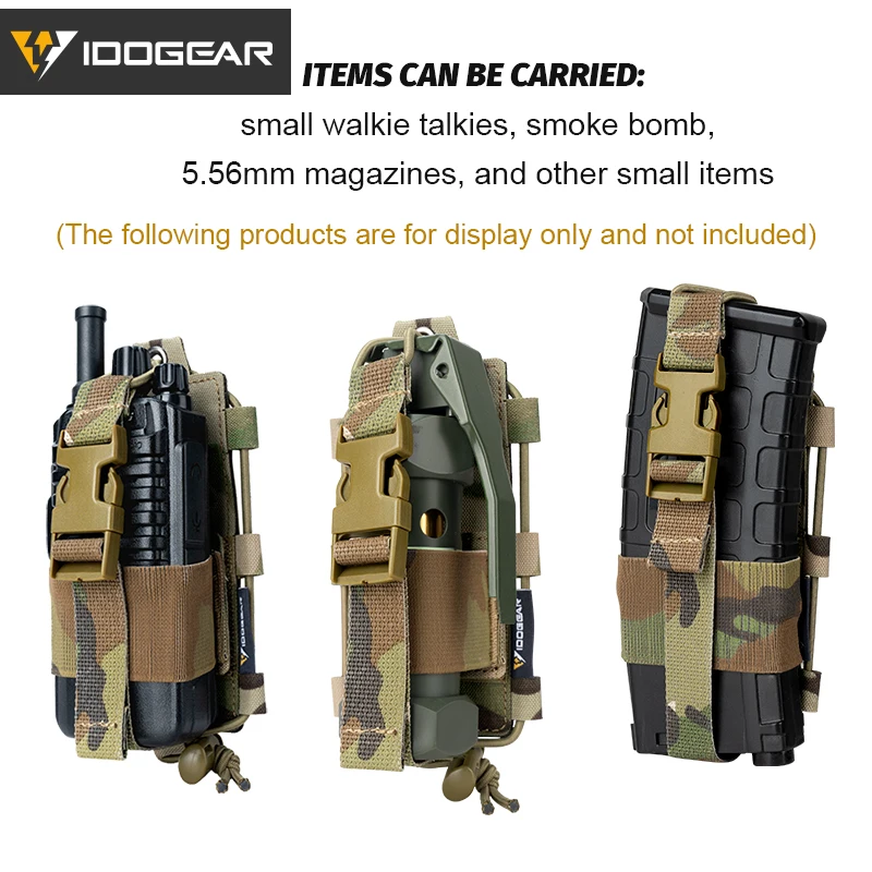 IDOGEAR 전술 라디오 파우치, Gridlok Baofeng/Pofung UV5R UV82 워키토키, MOLLE 라디오 파우치 35110