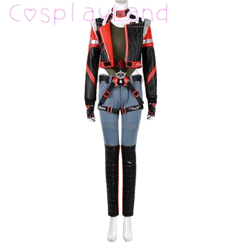 Panam Palmer Costume Cosplay Abiti Punk 2077 Panam Costume Cosplay Uniforme Giacca da donna Vestito operato per i regali della festa di Halloween