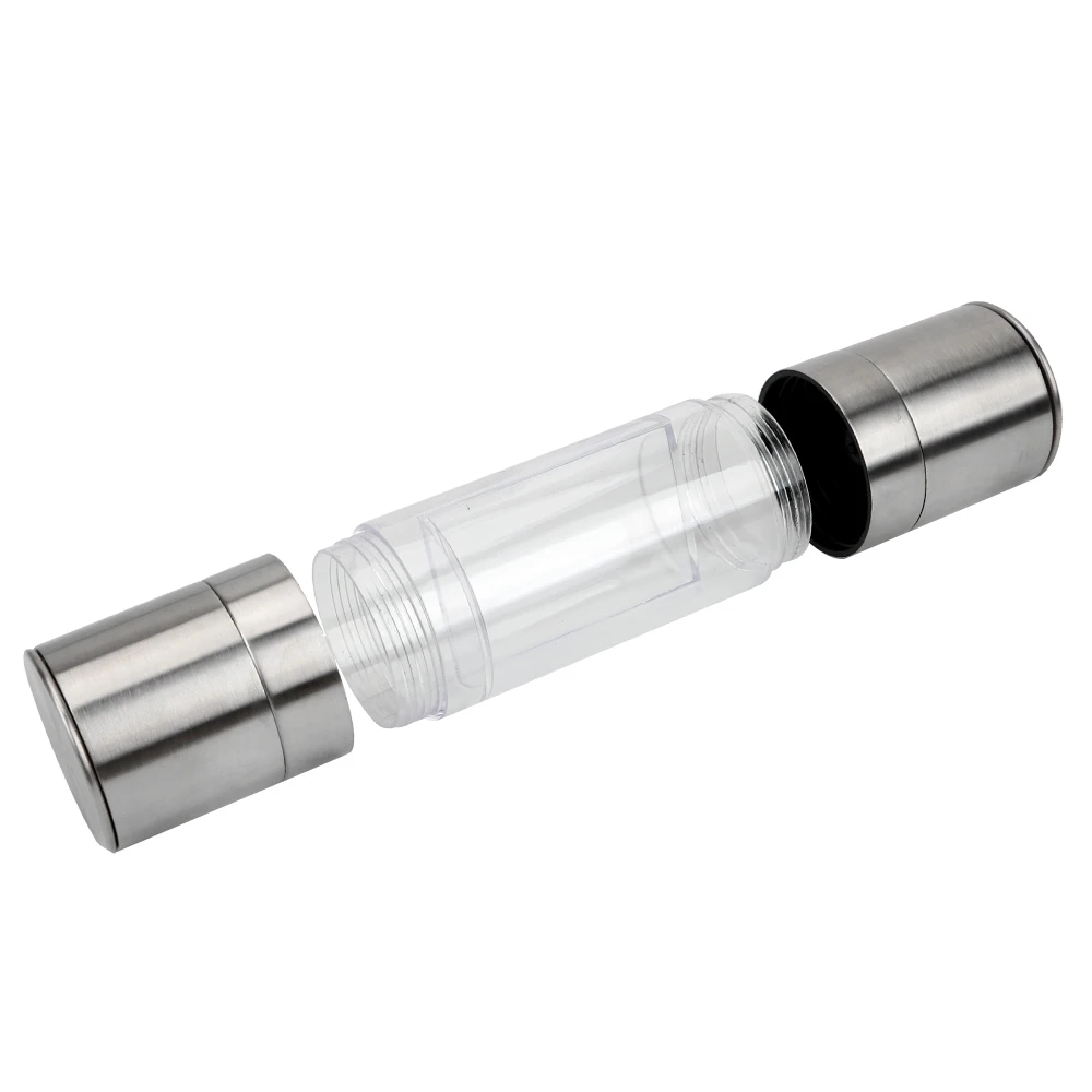 Seasoning Grinding Salt Cumin Spice Mill Pepper Grinder Shaker Stainless Steel 2 in 1 Manual