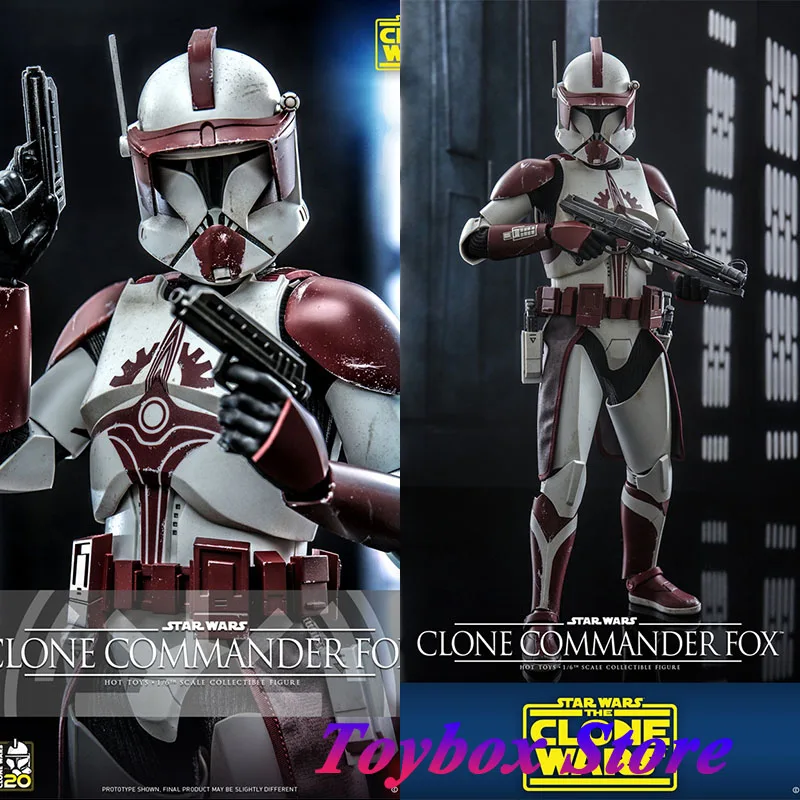 Tms103 Hottoys 1/6 Clone Commander Fox Robot Soldier Model Star Wars:The Clone Wars Simulation 12 "Full Set Action Figure Fans