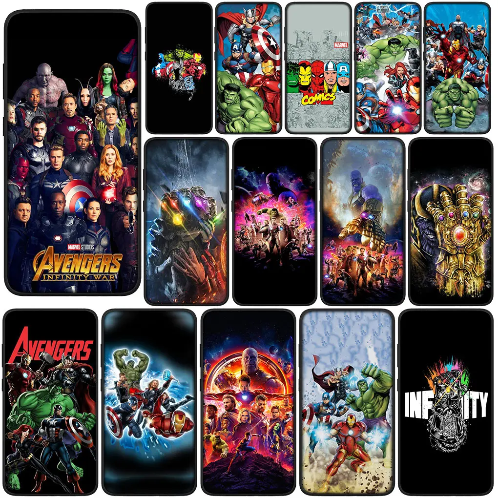 Cover Morbida Per Huawei Nova 3I 3 5T 2I 7 Se Mate 10 20 P20 P30 Pro 2 Lite Custodia Per Telefono A-Avengers M-Marvels S-Spider I-Irons Man