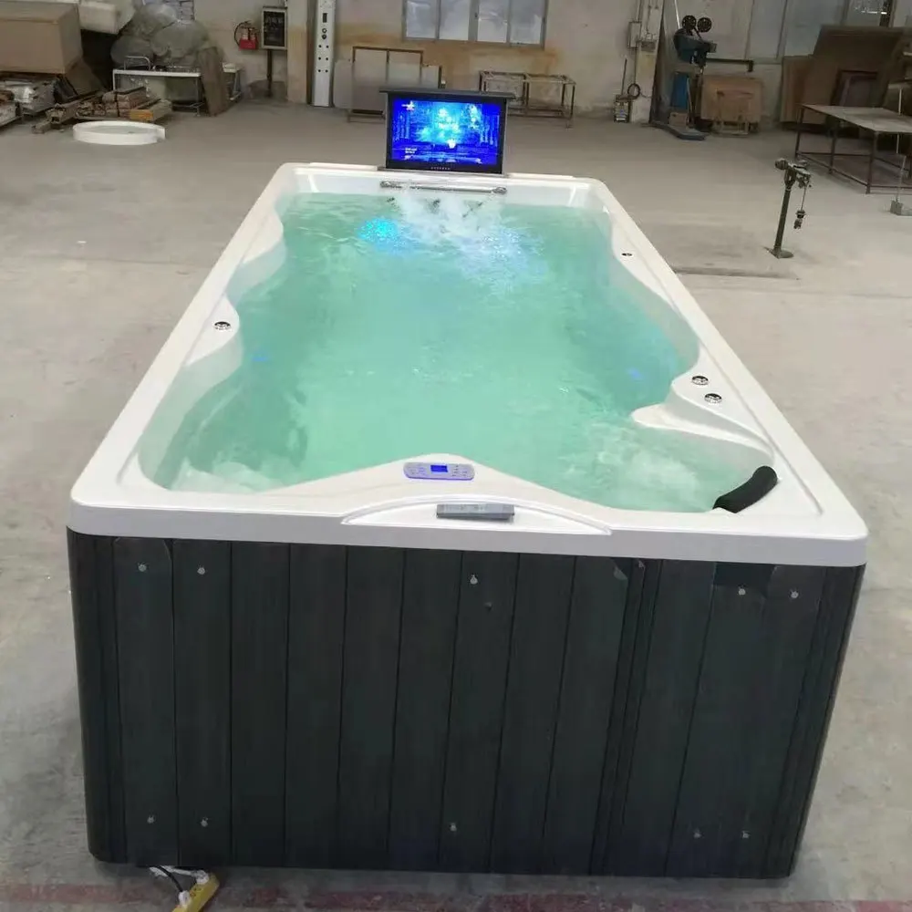 4800mm Outdoor Swimming Pool Whirlpool Bathtub Acrylic Hydromassage TV Garden SPA NS2010A 2