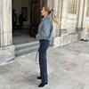 ASDS Autumn Winter Cropped Jacket for Women Short Coat Tweed Jacket Zip Crop Demi-season Jacket Woman New in outerwears 4