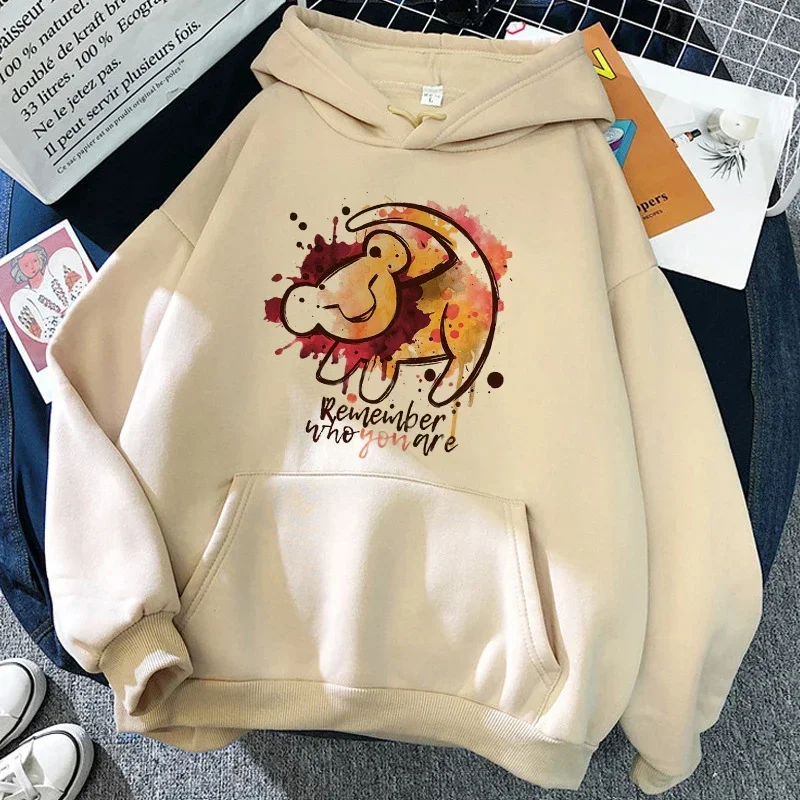 Harajuku Fashion Hoodies Anime Hakuna Matata Hoodie The Lion King Sweatshirt Women Clothes Hoody 3