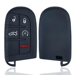 Silicone Car Key Cover Shell Fob - Premium Protective Case (Black)