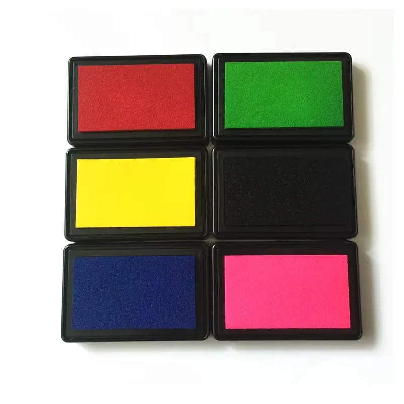1PCS Kindergarten Finger Palm Inkpad Non Toxic Washable Color Paint Pigment Ink Stamp Pad For DIY Painting