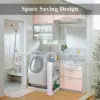 Laundry Room Organizer, Mobile Shelving Unit Organizer with 3 Large Storage Baskets, Gap Storage Slim Slide Out Pantry Storage R 4